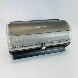 Vintage ROMdex 80 CD DVD Disk Organizer Case Auto Retrieve Selector